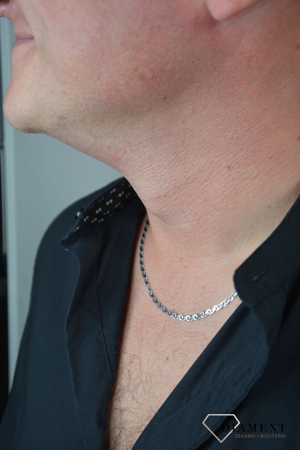 Złoty łańcuszek 585 białe złoto 3,5 mm DIA-LAN-1250-585 3,5mm.jpg